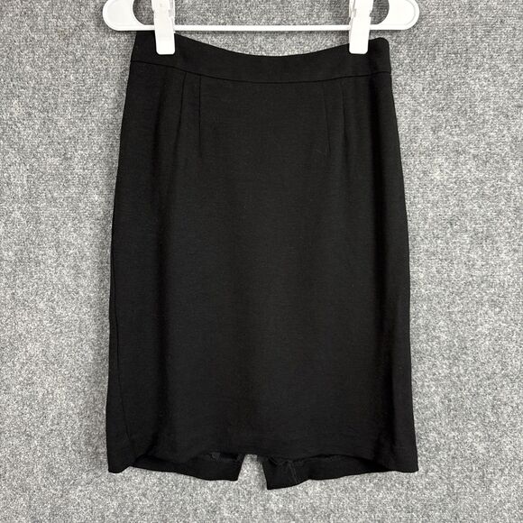 Trina Turk Skirt Womens Size 8 black Wool Blend Capsule Business Pencil - Picture 1 of 10